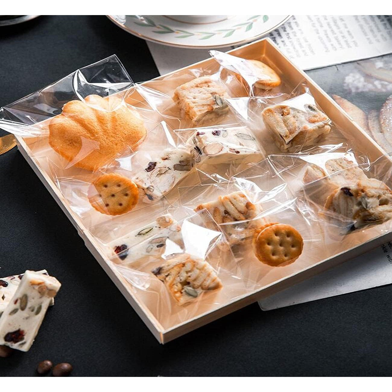 Polyprop Cellophane Selfseal Long Jewellery Gift Bag 8x55+4cm 30mic Punch Hanging Hole 100pack