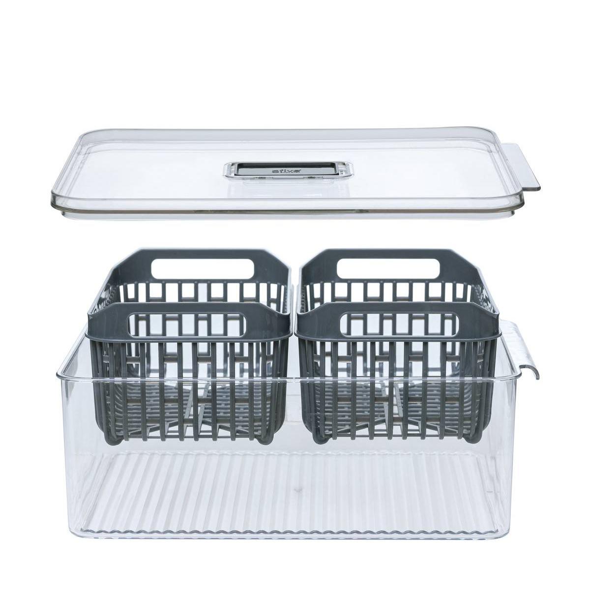 Acrylic Tidy Fridge Organiser Box 32.5x22.5cm