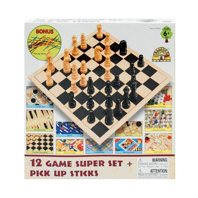 First Learning 12-Game Super Set and Pick Up Sticks