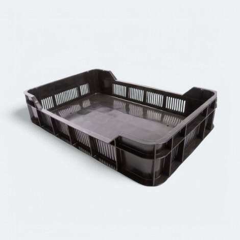 Agri Berry Mini Crate - Plastic Tray Black