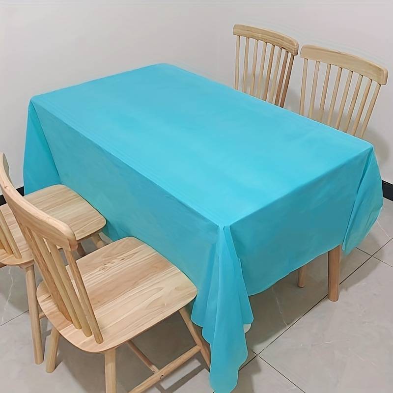 Multipurpose Plastic Party Table Cover Disposable & Reusable 137x183cm