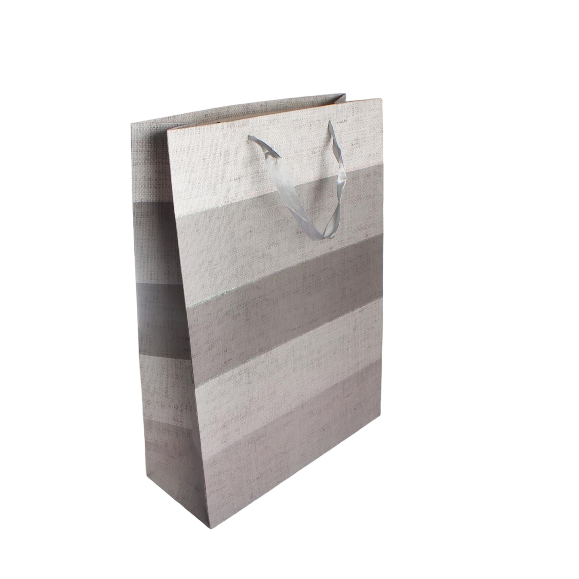 Designer Gift Paper Bag Colour Stripes 18x23cm Small