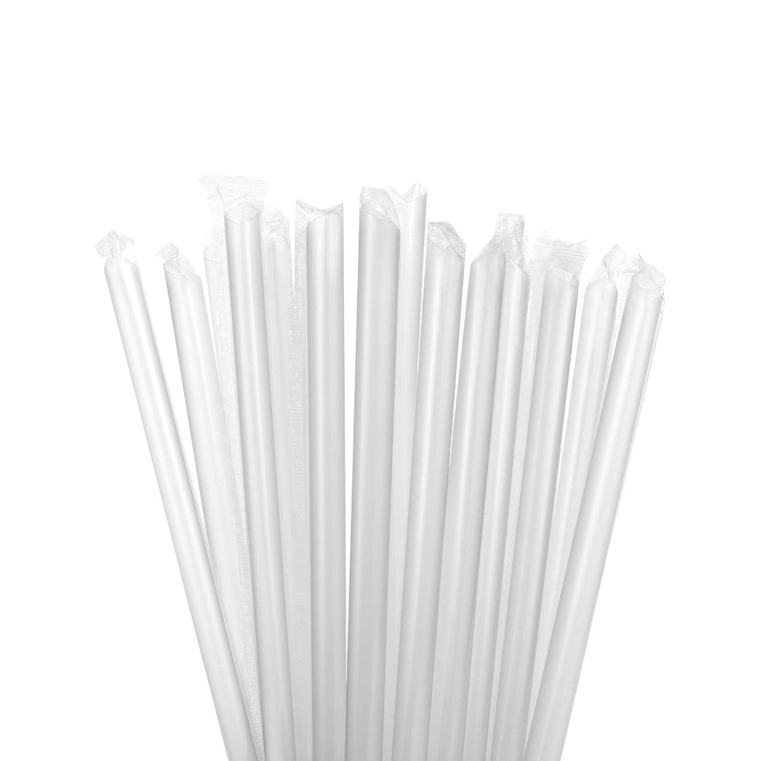 Bubble Tea Boba Clear Straws Plastic Clear 11mmx19cm 100pack