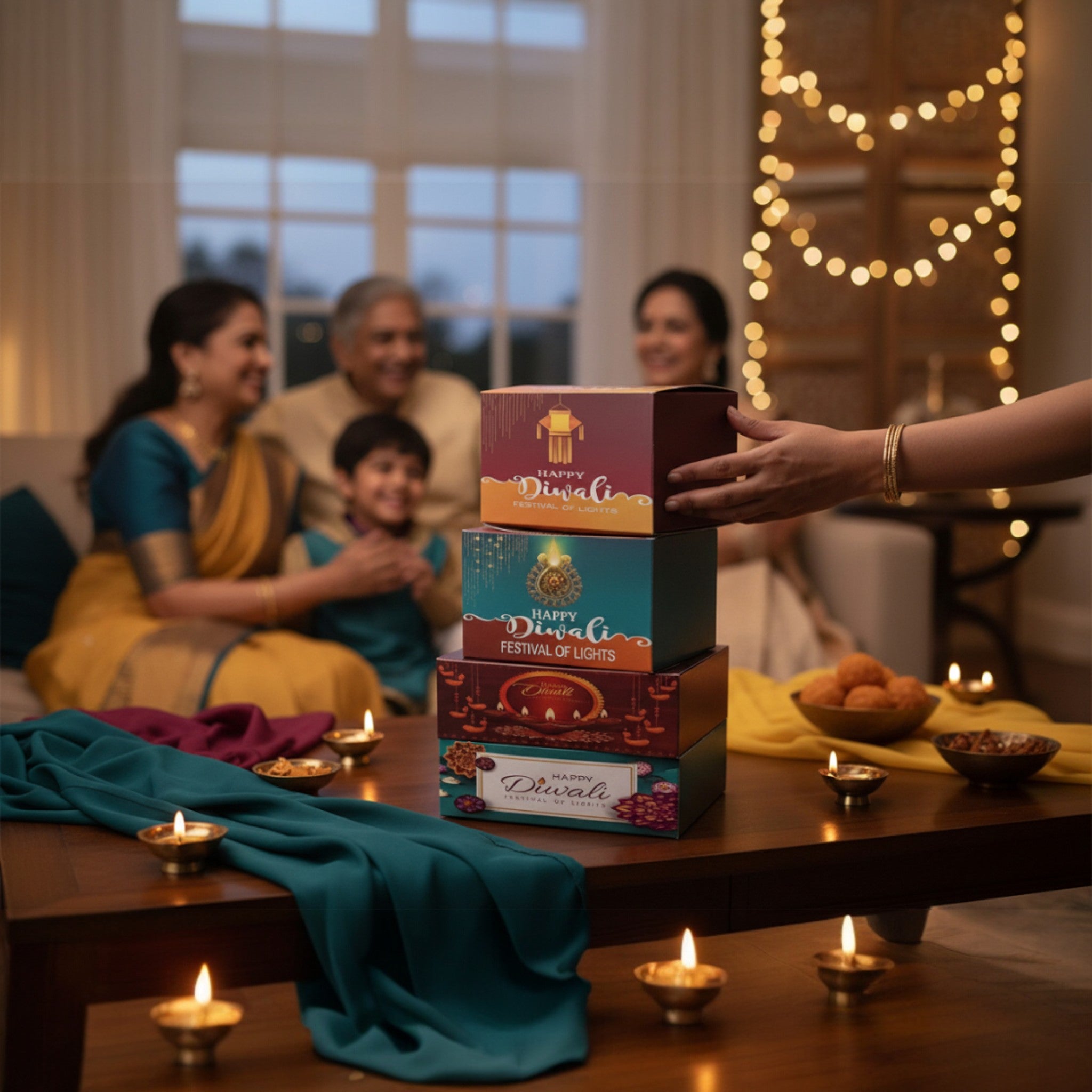 Happy Diwali Gift Boxes 10pcs