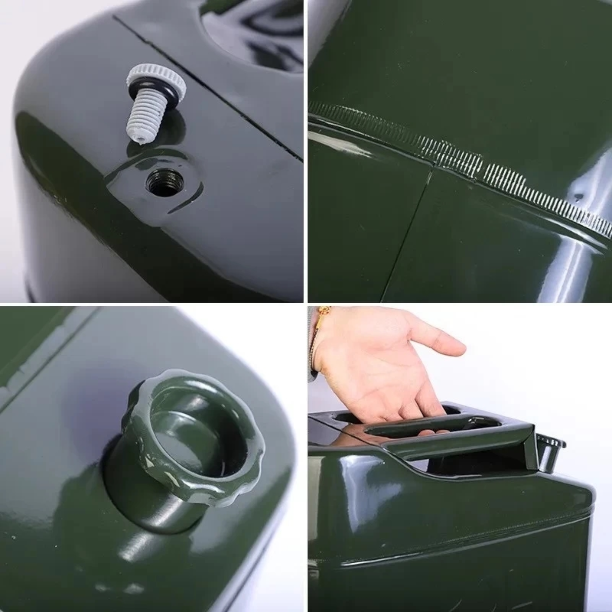 20L Fuel Jerry Can Metal - Portable