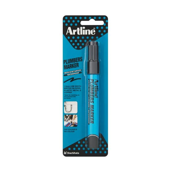 Artline Plumbers Marker Black 1.5mm Bullet Tip