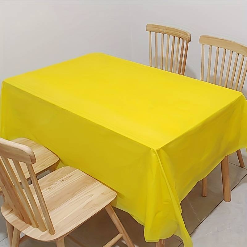 Multipurpose Plastic Party Table Cover Disposable & Reusable 137x183cm
