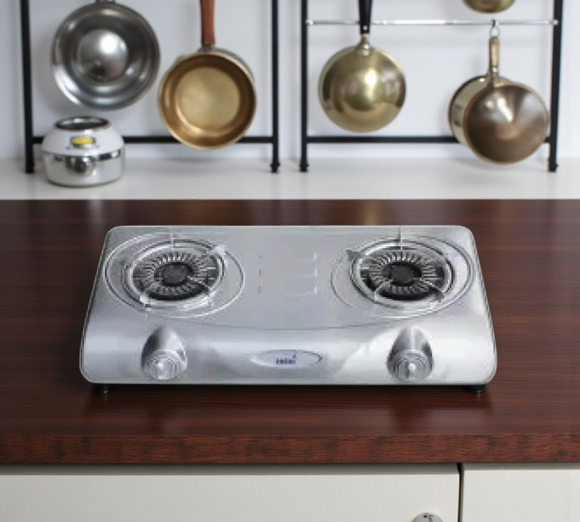 Gas Stove 2-Burner Stainless Steel Port Hob 26/012A Totai