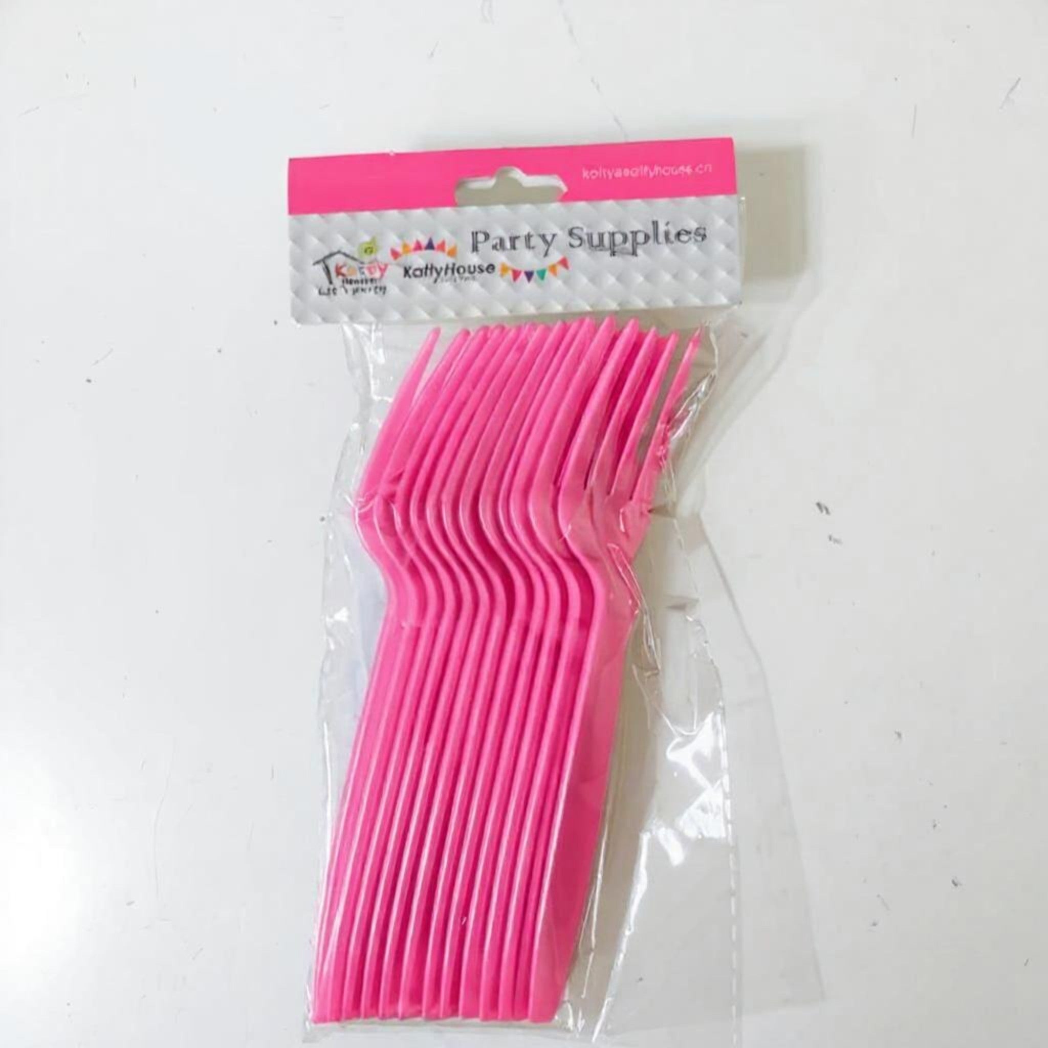 Disposable Plastic Cutlery Forks 15cm 12pack
