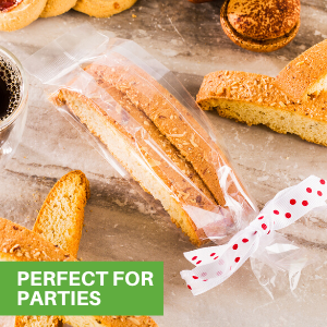 Cellophane Stand Up Food Gift Packing Bags with Gusset