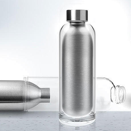 Thermos Vacuum Flask Stainless Steel 450ml with Insulated Acrylic Shell
