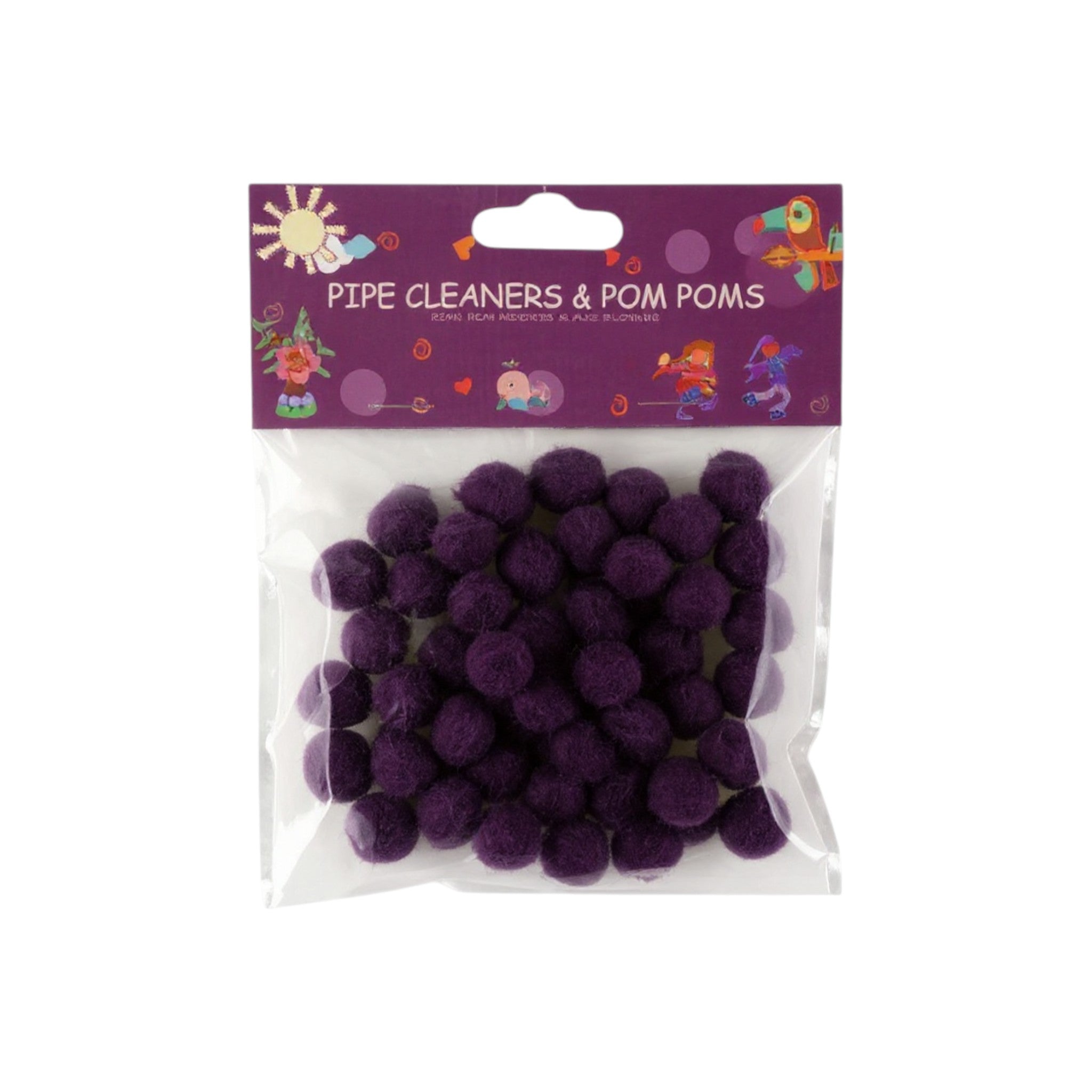 DIY Pom-Pom 1.5cm Solid Color 60pack