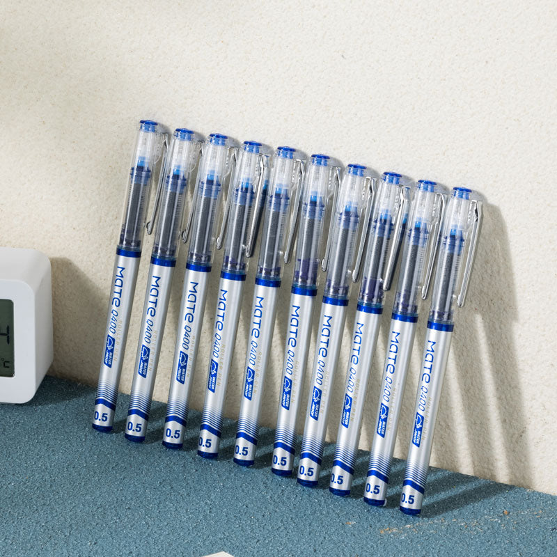 Deli Roller Pen Needle tip 0.5mm Blue