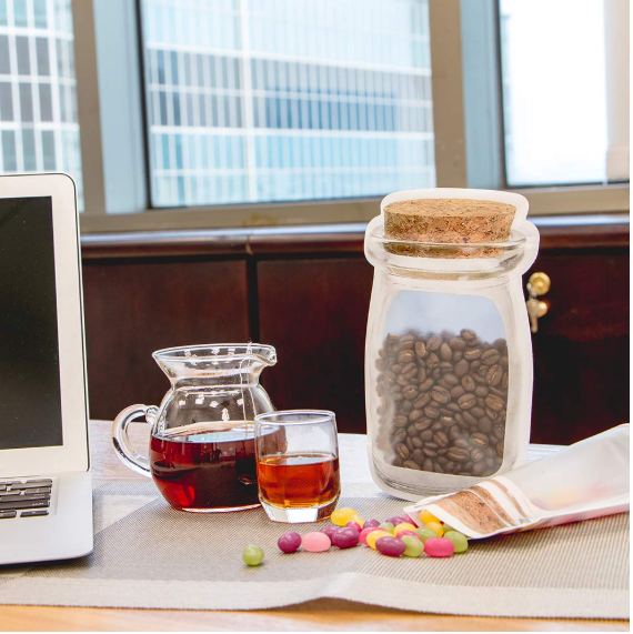 Food Packaging Zip pouches Bag with Clear Window Flat lay Food Saver 12pack