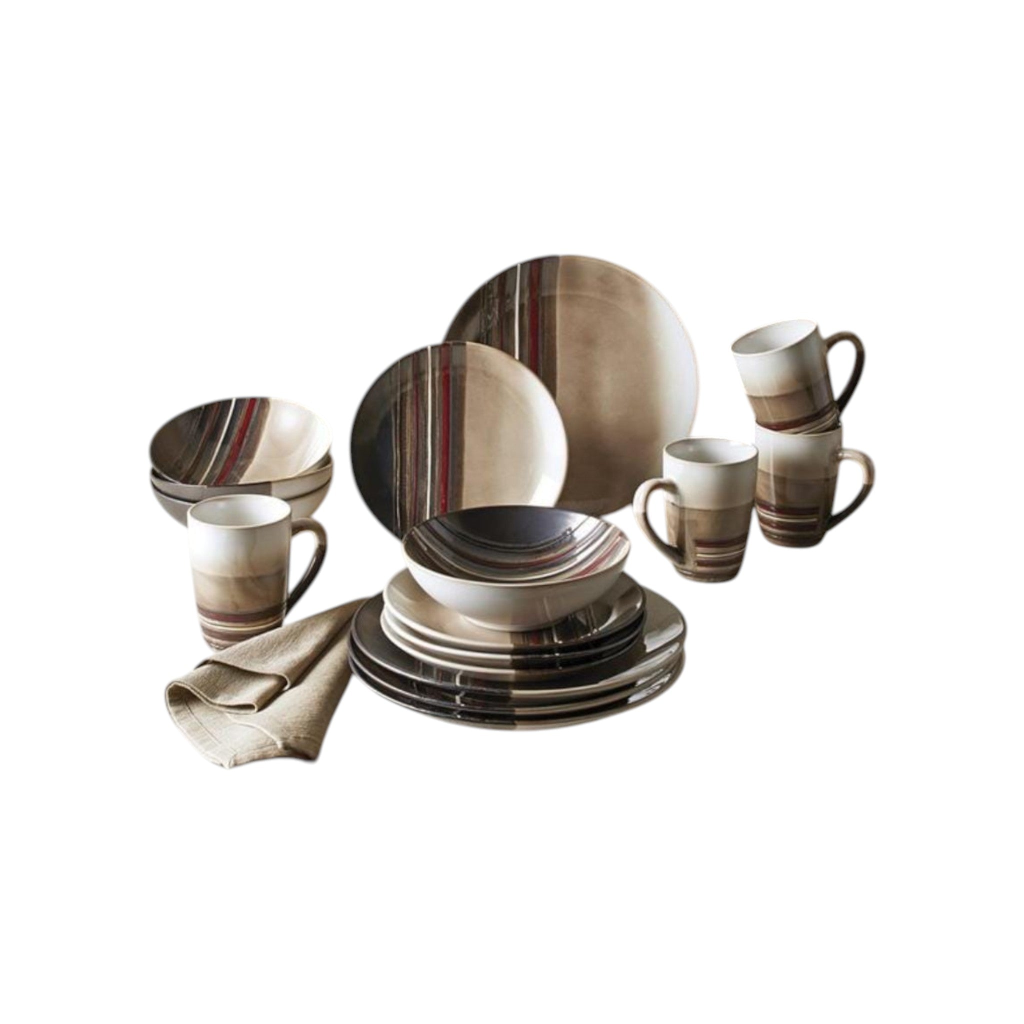 Totally Home Fine Stoneware Dinner Sets 16pcs