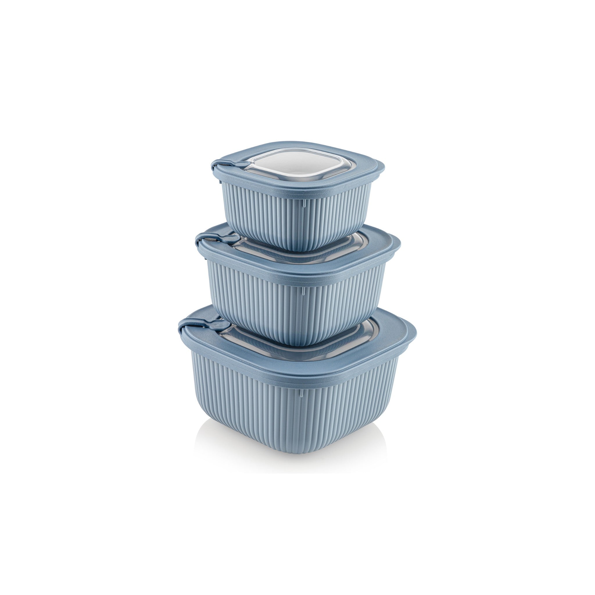 Plastic Elegant line Storage Container 3pc Set