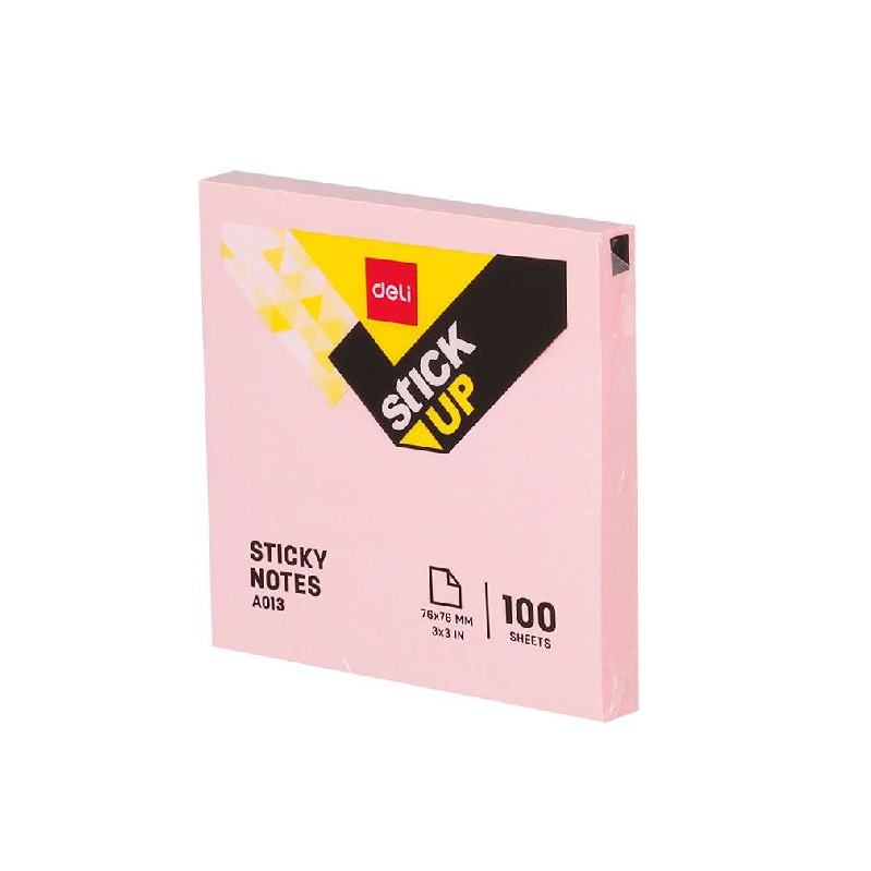 Deli Sticky Notes 76x76mm 100sheets Assorted