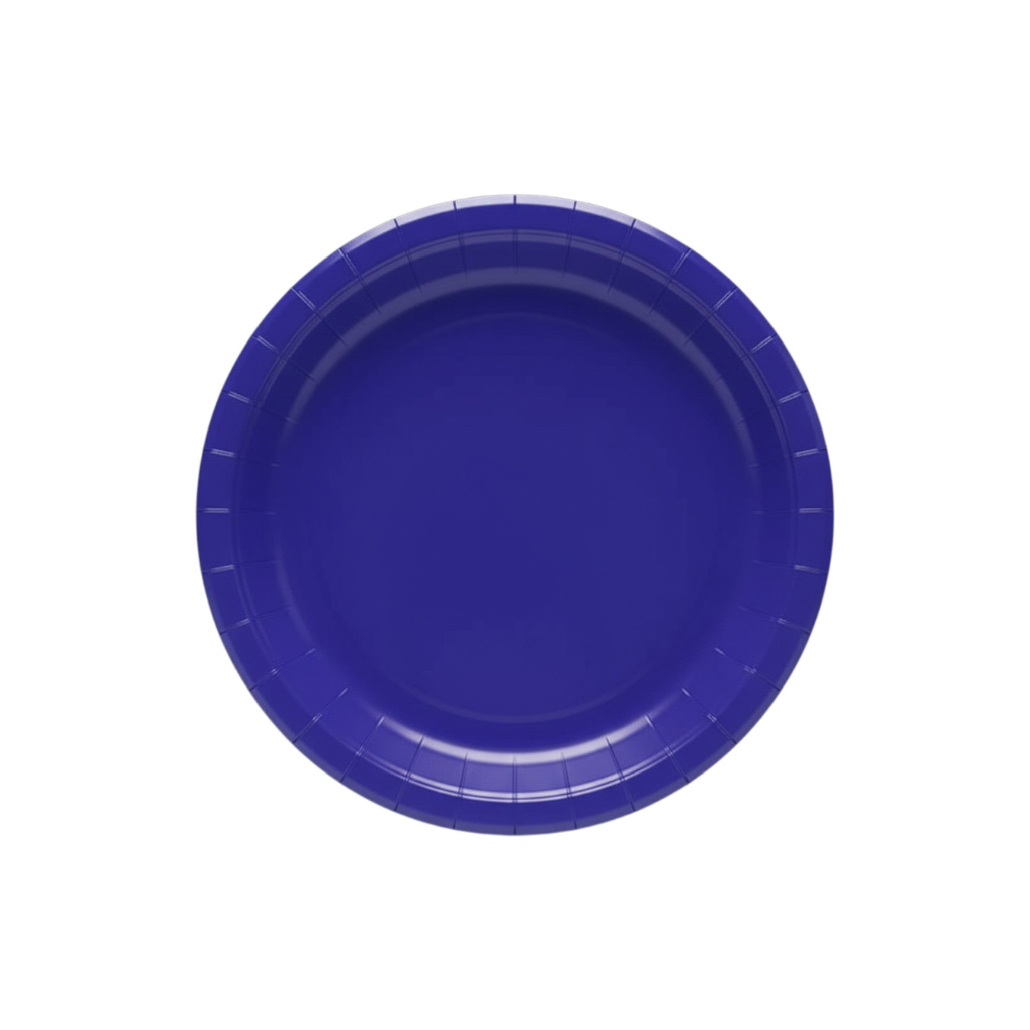 Disposable Round Party Paper Plates Plain Color 9inch 10pcs