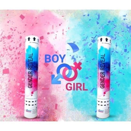 Party Color Smoke Popper Paper Tube Gender Reveal 30g 30cm 1pc