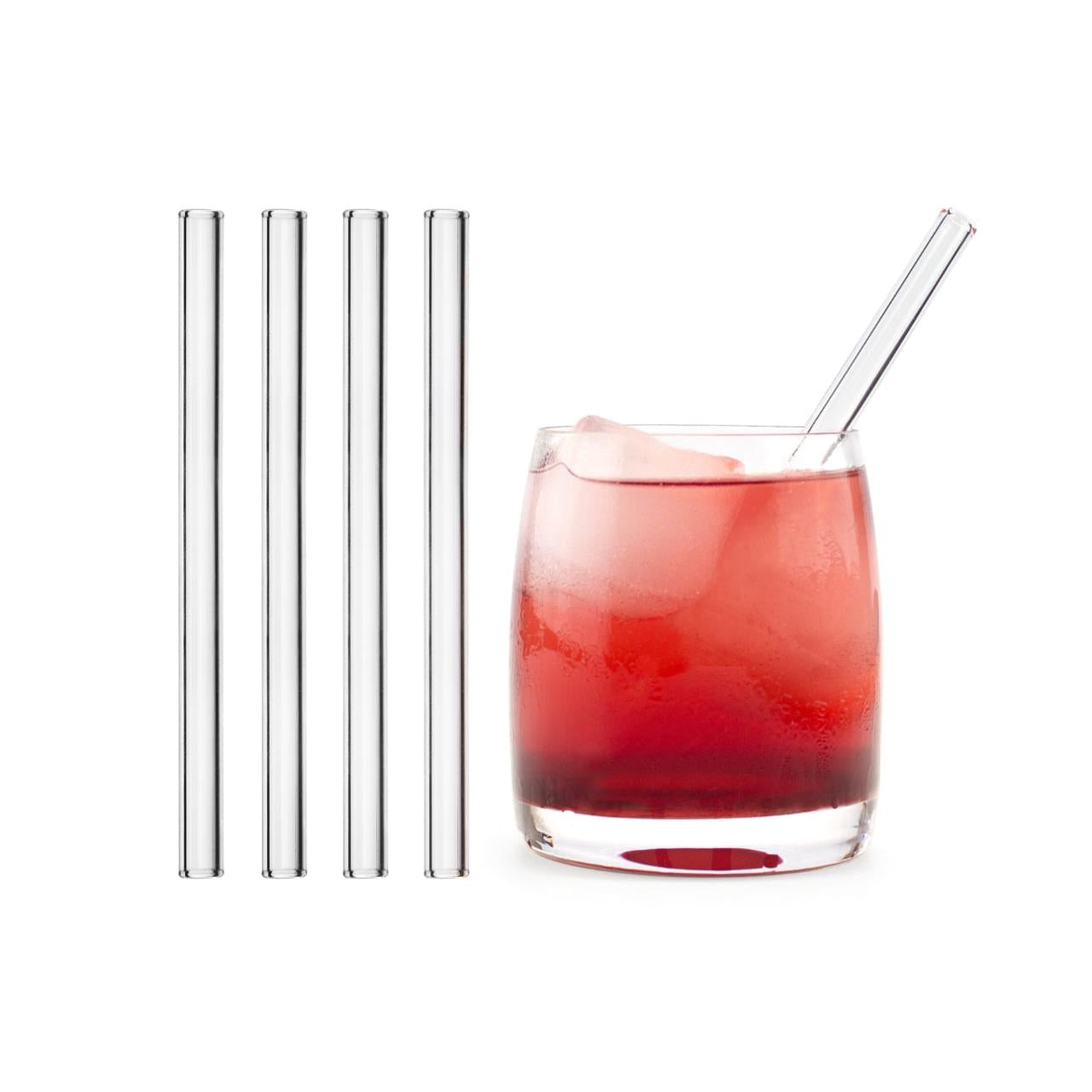 Borosilicate Glass Straw Clear Straight