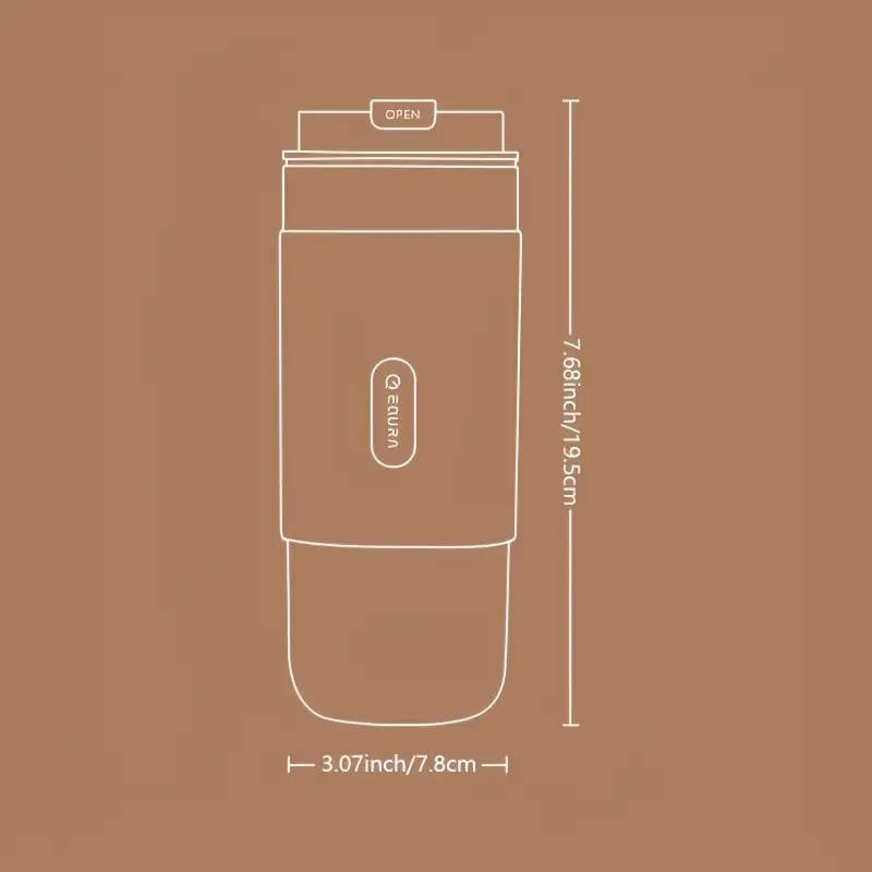 520ml Double-Wall Thermal Tumbler with Silicone Sleeve, Infuser & Retractable Stainless Steel Straw