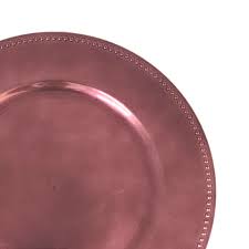 Underplate Brown Beaded Round