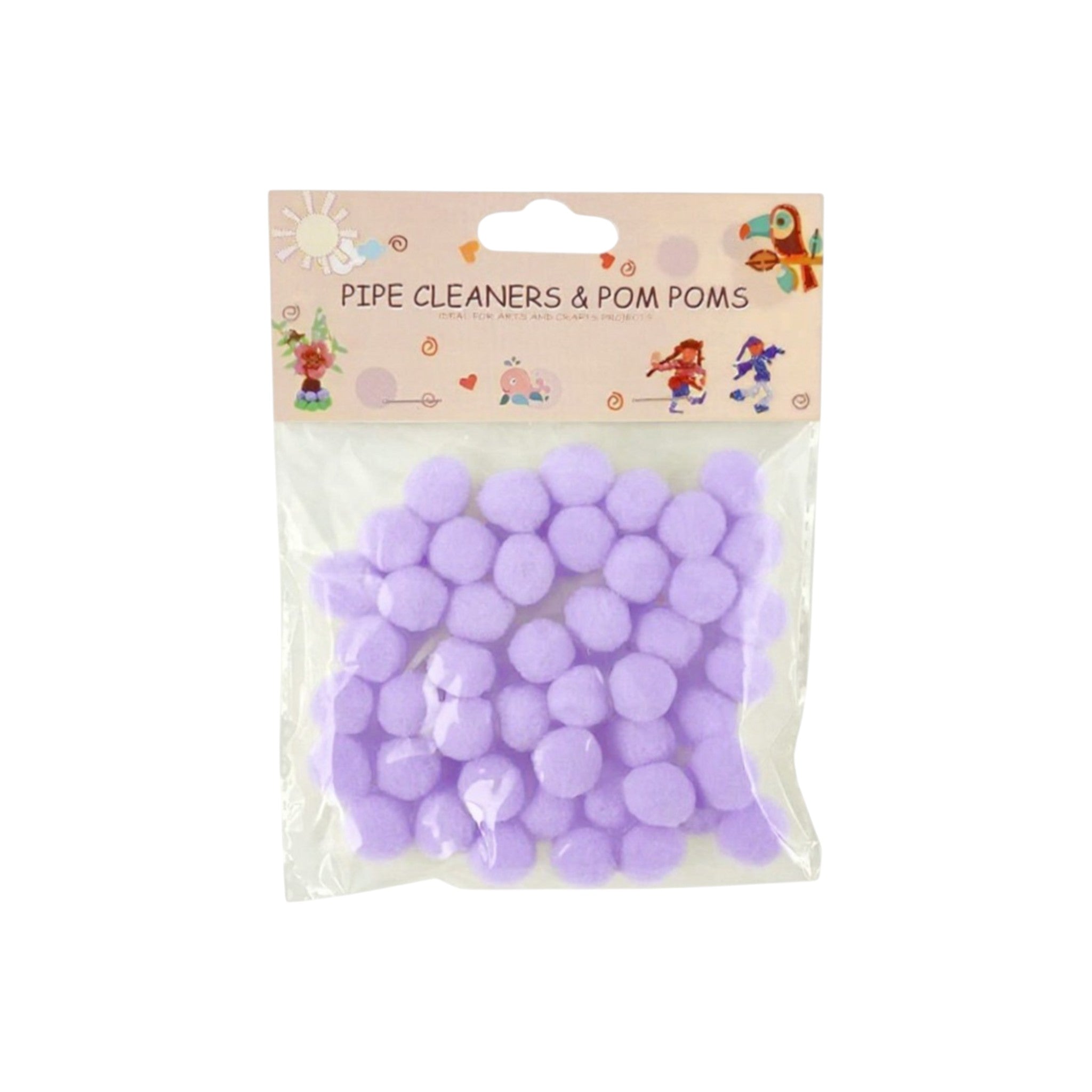 DIY Pom-Pom 1.5cm Solid Color 60pack