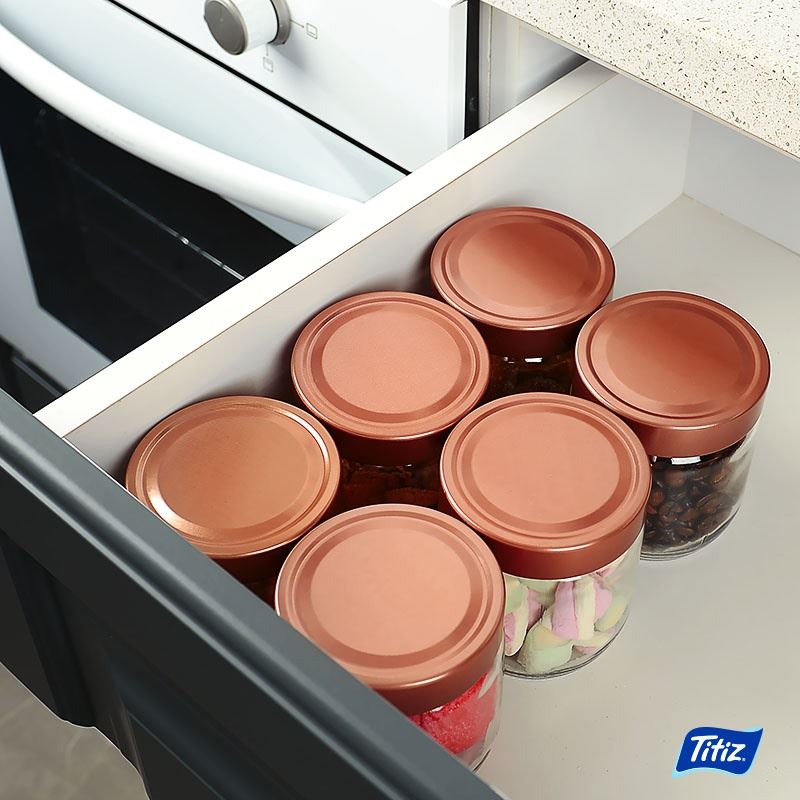 Titiz 300ml Minnt Glass Cosmetic Jar KC-266