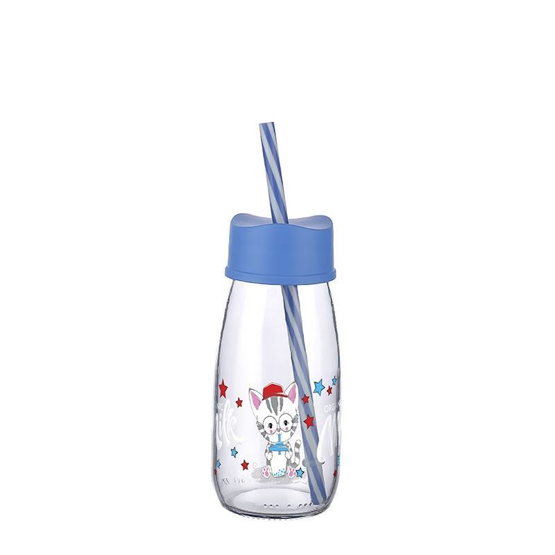Titiz Pam Milk Bottle with Straw 250ml KC-392