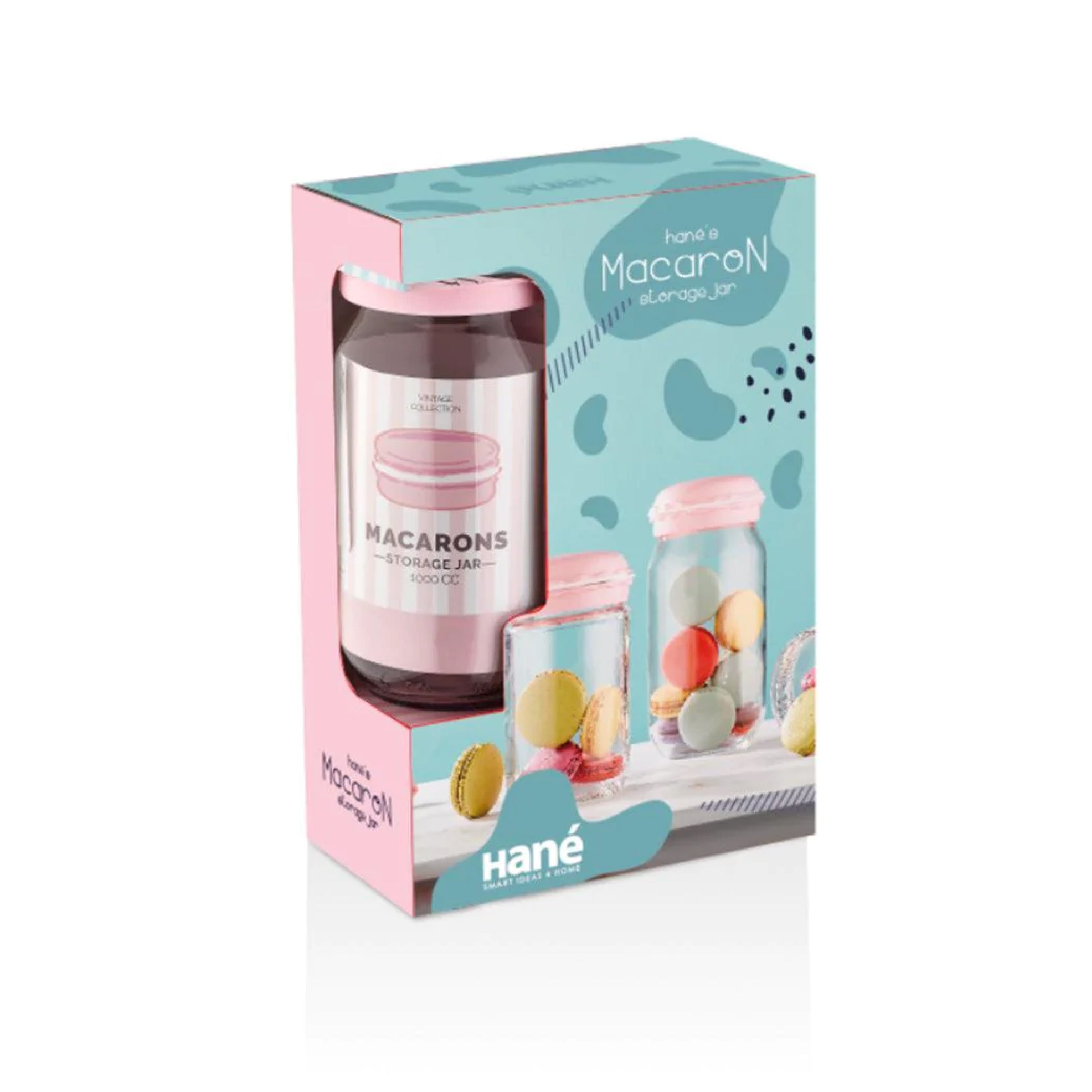 Hane Macaron Storage Jar 3pc Set HN-1362
