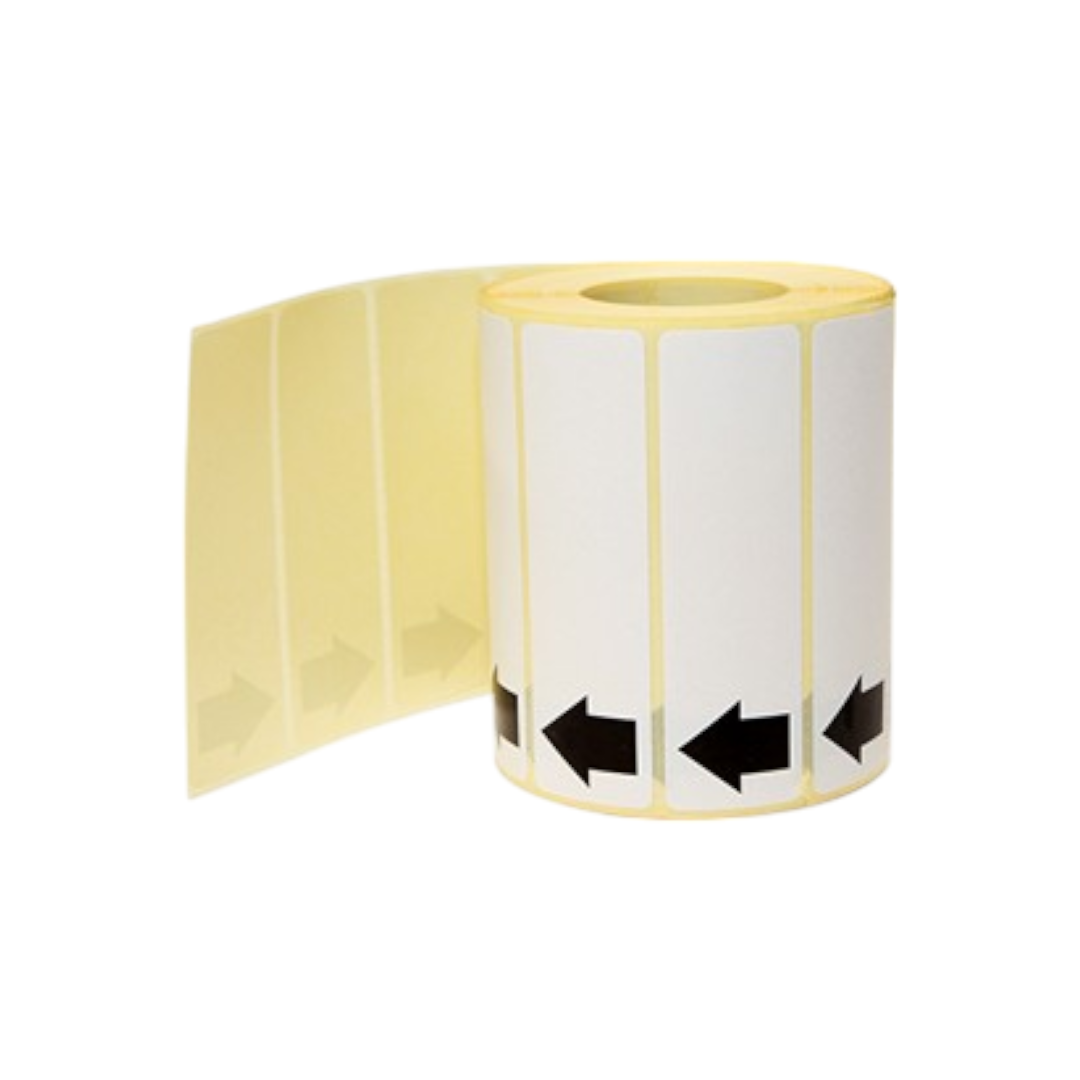 Barcode Labels White 100x30mm Shelf Edge with Arrow Print 500pcs