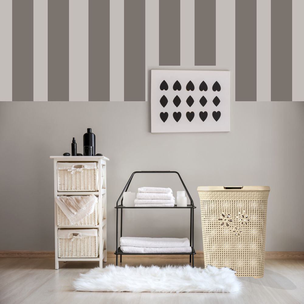 Otima 50L Daisy Laundry Bin - Linen Basket Plastic