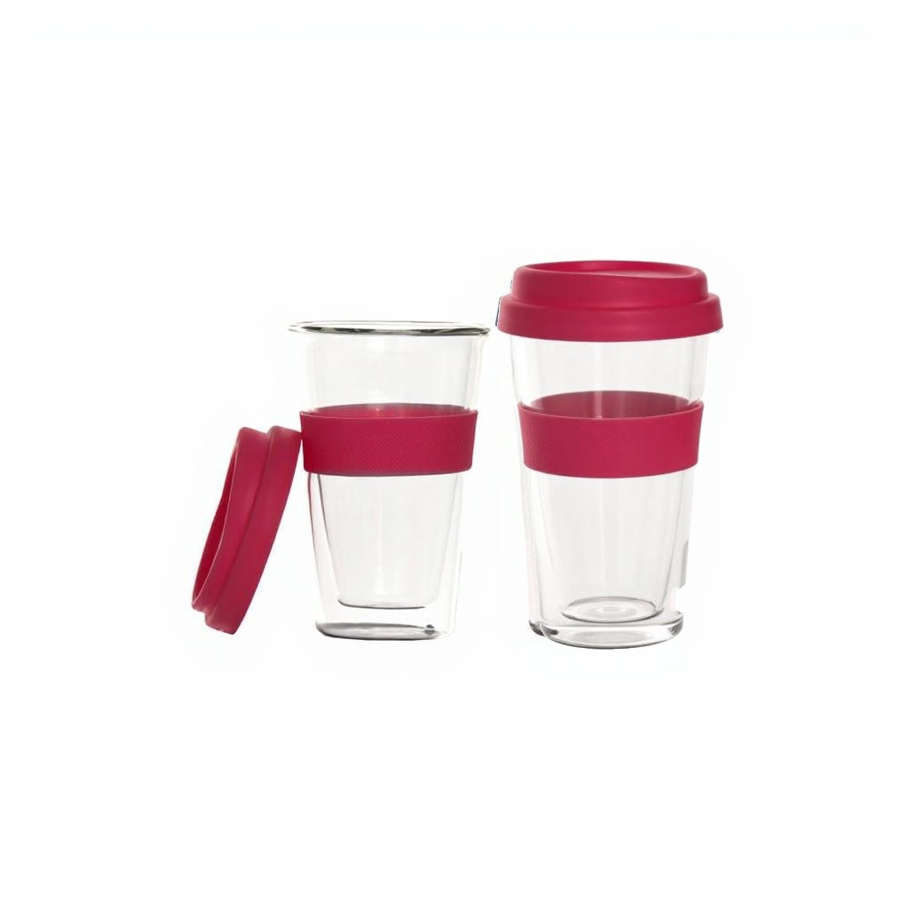 Regent Double Wall Glass Travel Mug 350ml 30390