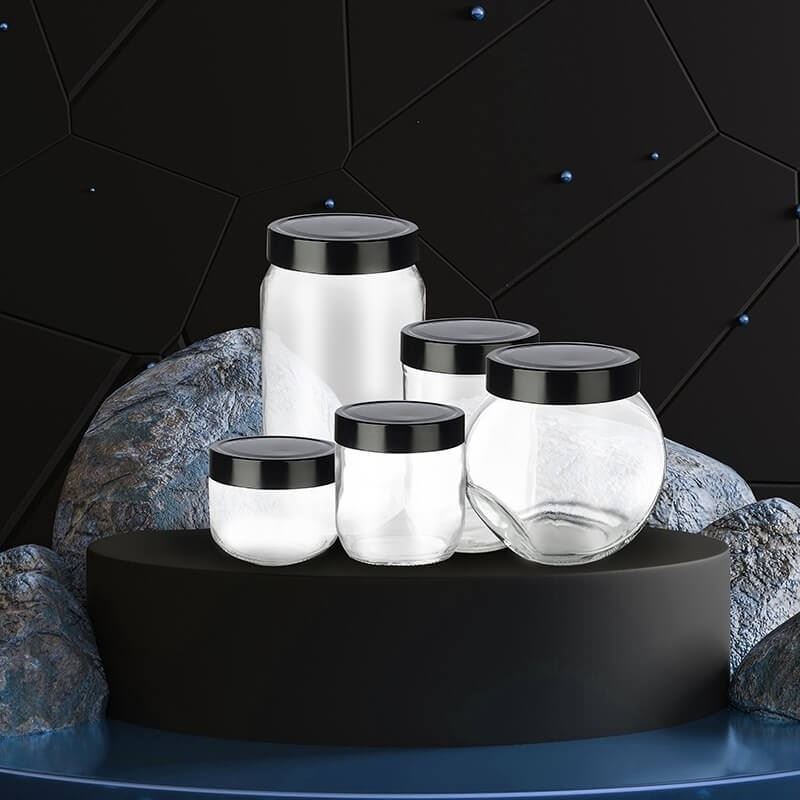 Titiz 300ml Minnt Glass Cosmetic Jar KC-266