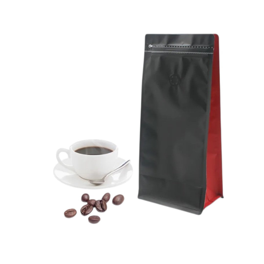 Aluminium Metalized Zip Lock Resealable Foil Stand Up Coffee Bags with No Window 10Pack