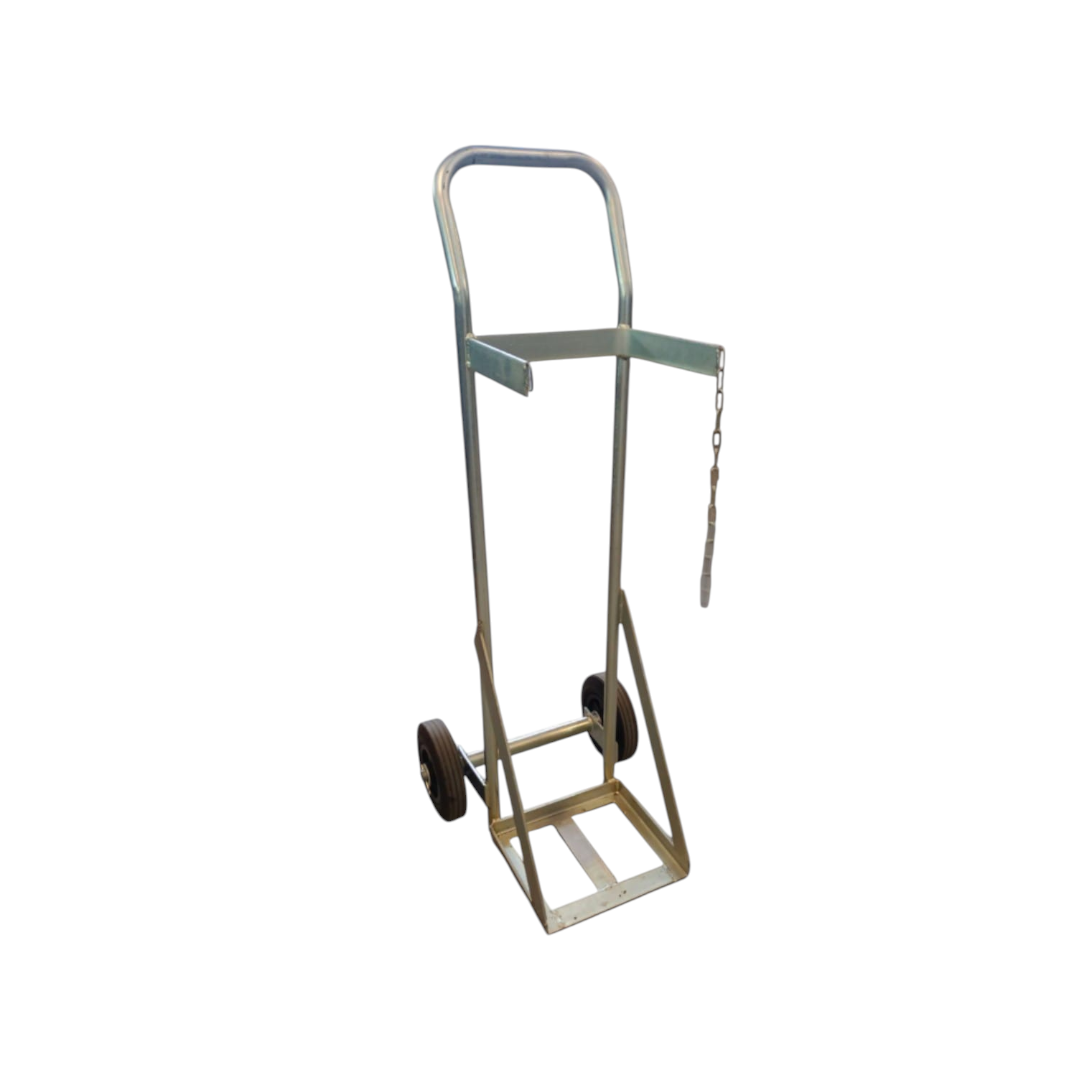 Single Glass Steel Trolley Metal Zinc 1010Hx280W