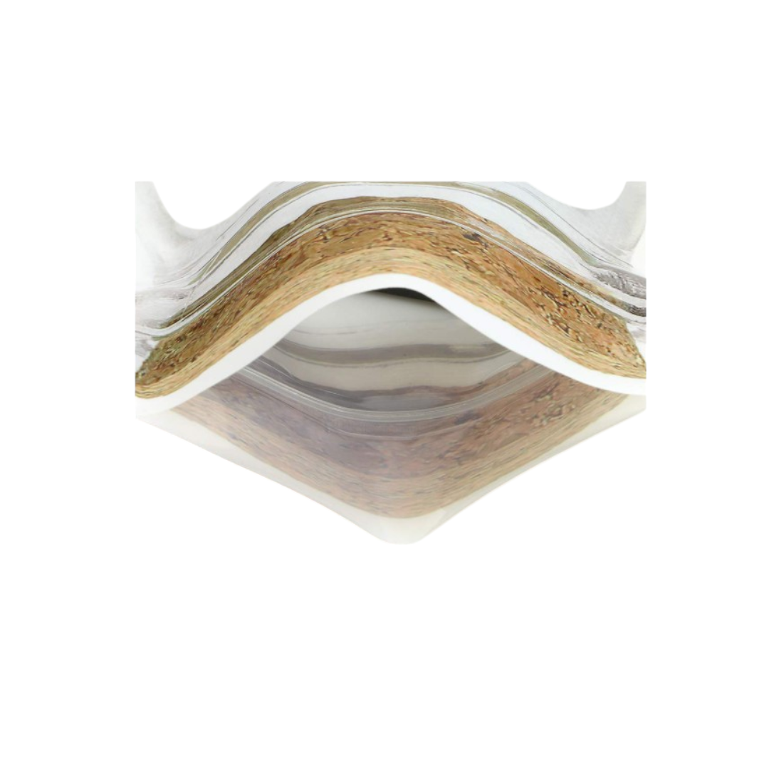 Food Packaging Zip pouches Bag with Clear Window Flat lay Food Saver 12pack