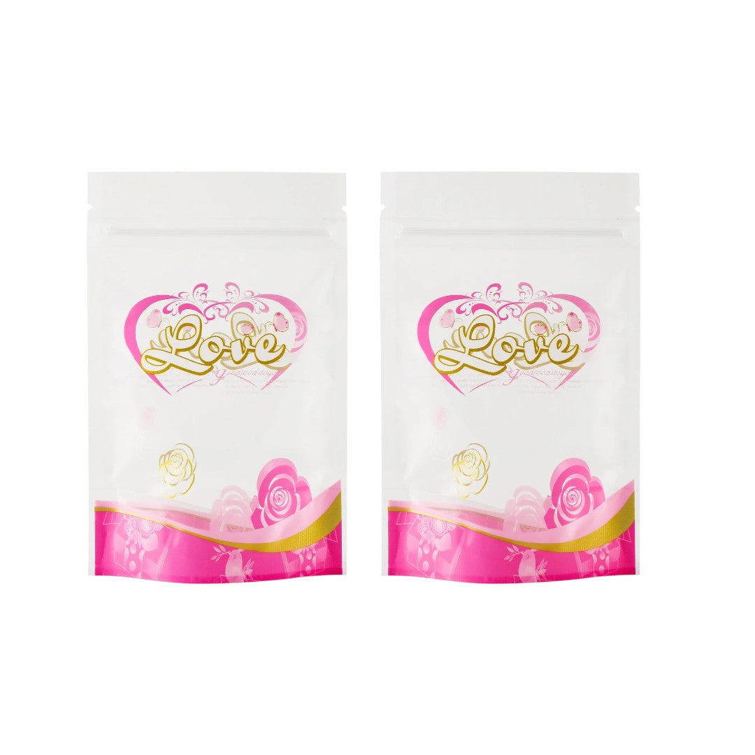 Food Saver Zip Lock Pouch Bag Stand-Up Patterend Resealable Storage Packaging 10pack