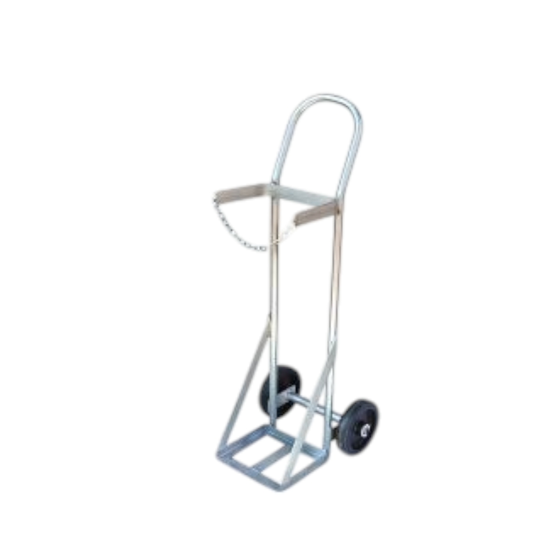 Single Glass Steel Trolley Metal Zinc 1010Hx280W