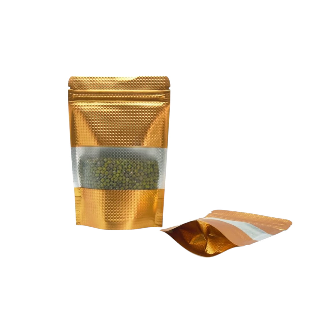 Aluminium Metalized Zip Lock Resealable Foil Bags with Window