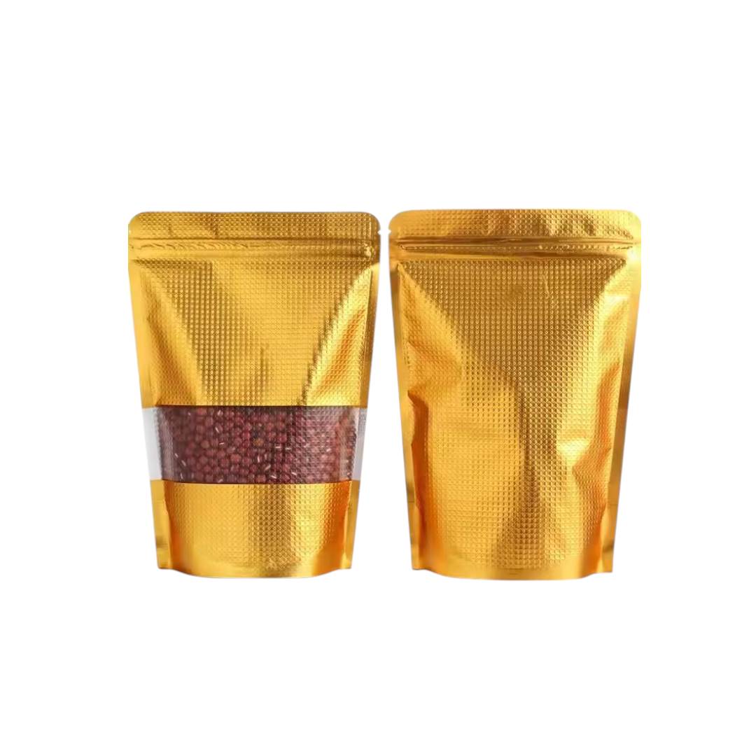 Aluminium Metalized Zip Lock Resealable Foil Bags with Window