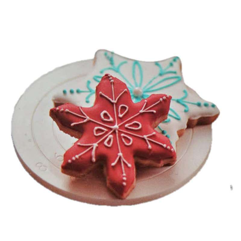 Mini Cookies Decorating Turntable with Stand 12.4x1.8cm Plastic Non-Slip