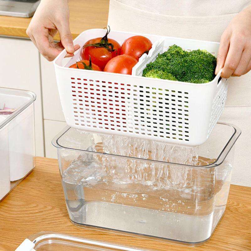 Refrigerator Fruit 'n Vegetable Storage and Drain Basket XP1234