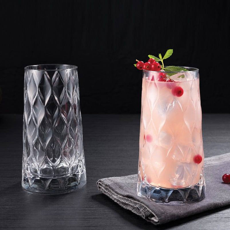 Pasabahce Leafy Juice Glass Tumbler 345ml 4pcs 23981