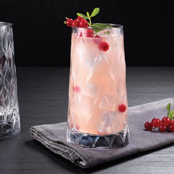 Pasabahce Leafy Juice Glass Tumbler 345ml 4pcs 23981