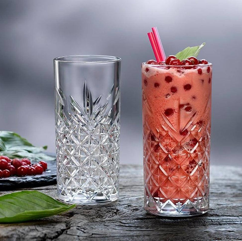 Pasabahce Timeless Hiball Glass Tumbler 180ml Juice Glass 4pack 23109