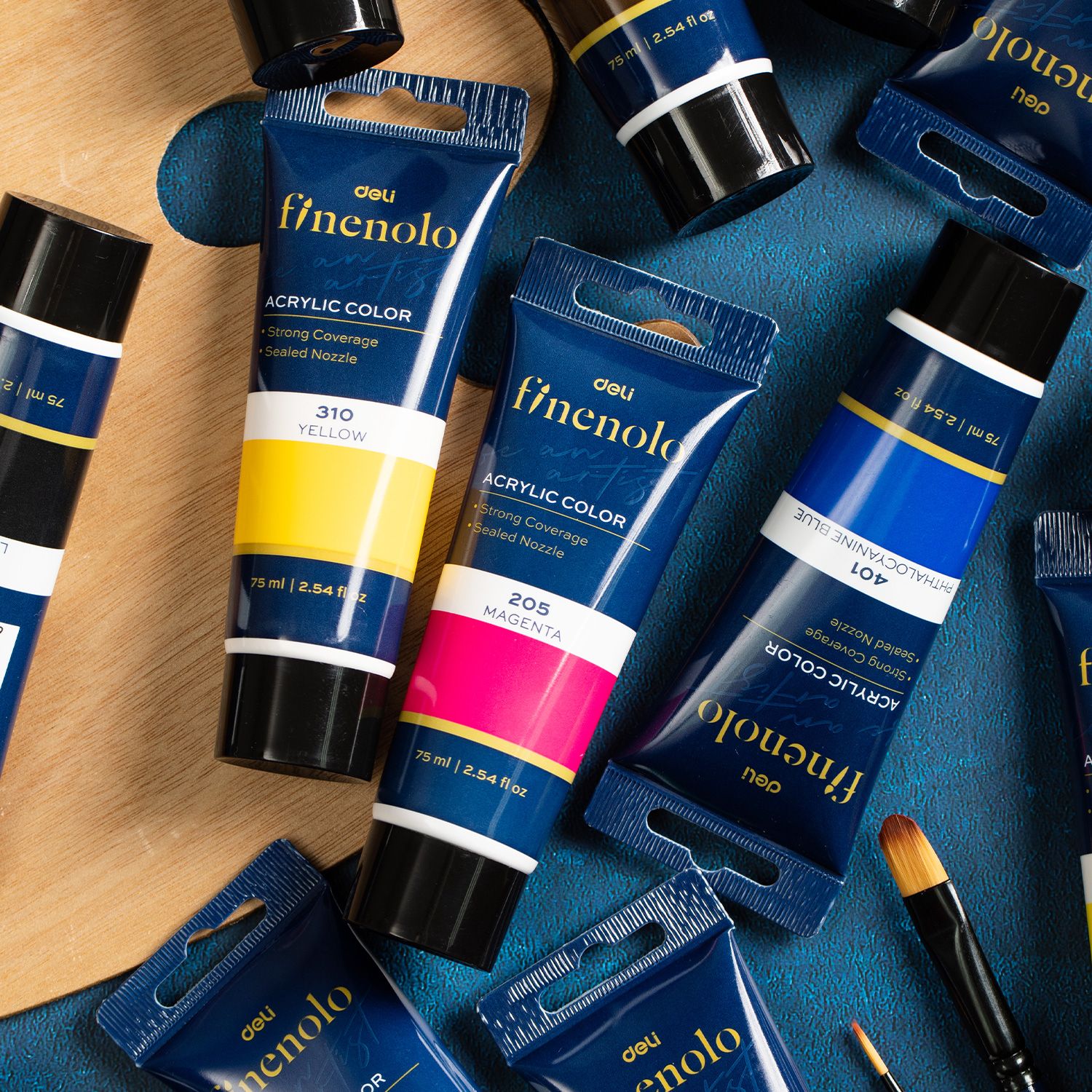 Deli Finenolo Acrylic Paint 75ml Magneta