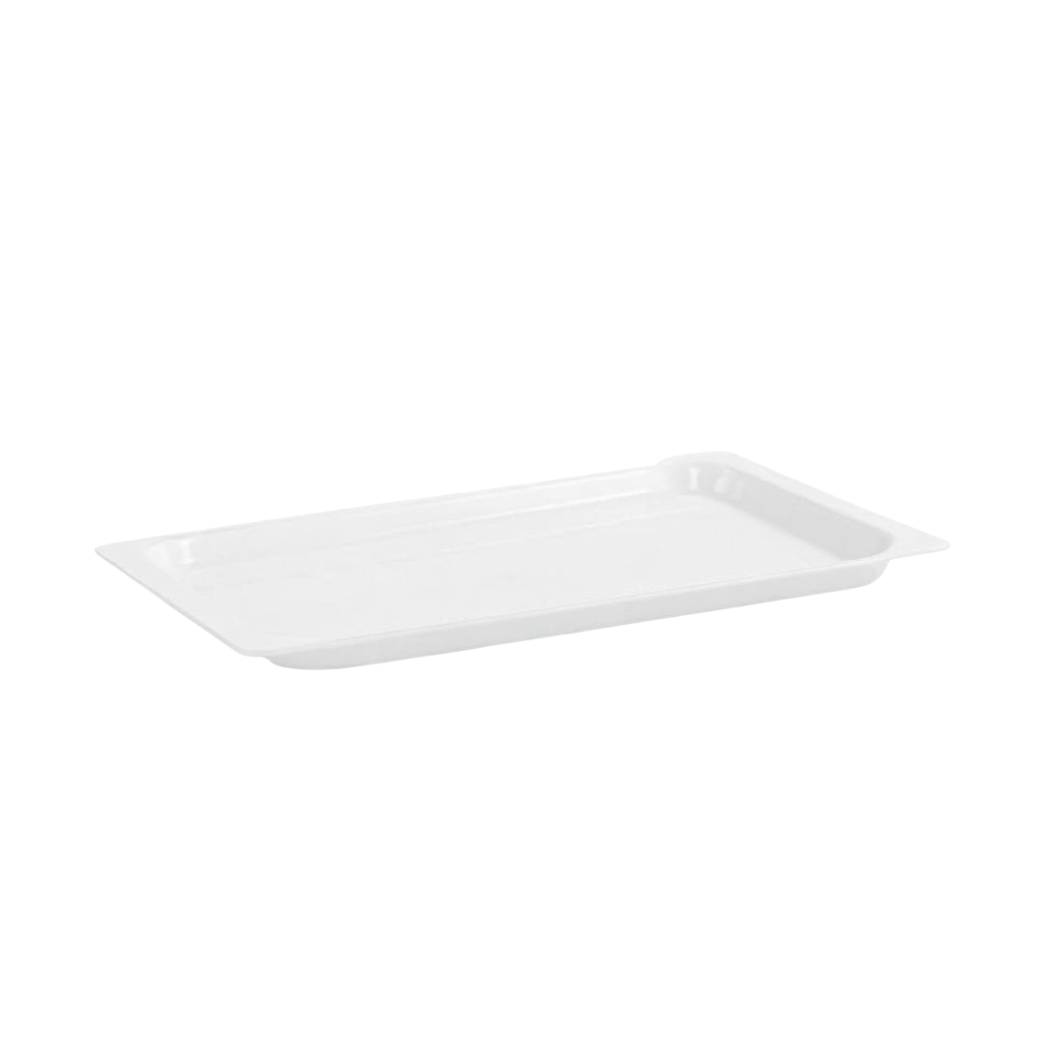 White Serving Tray 40x28cm Rectangular Plastic