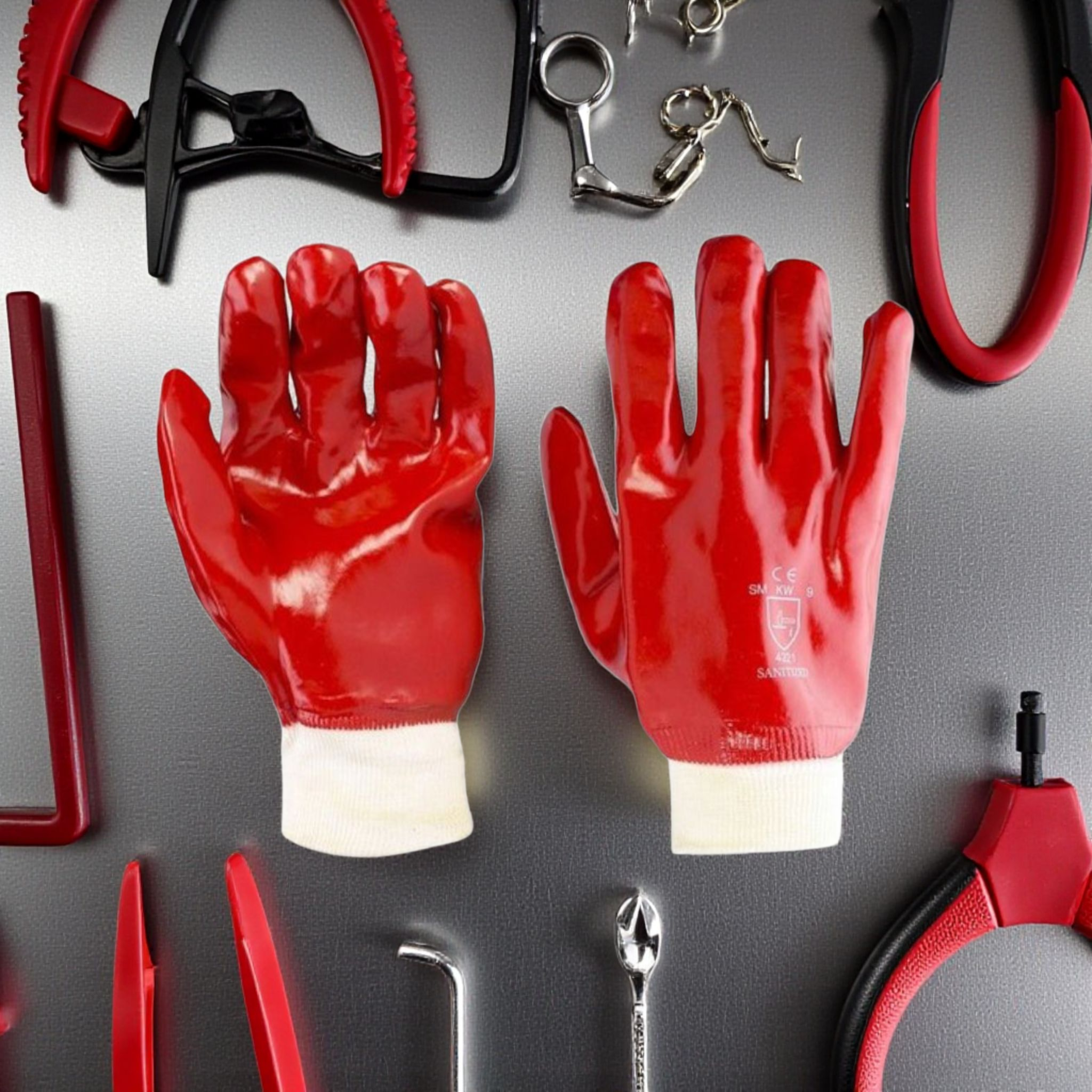 Candy Stripe Work Gloves