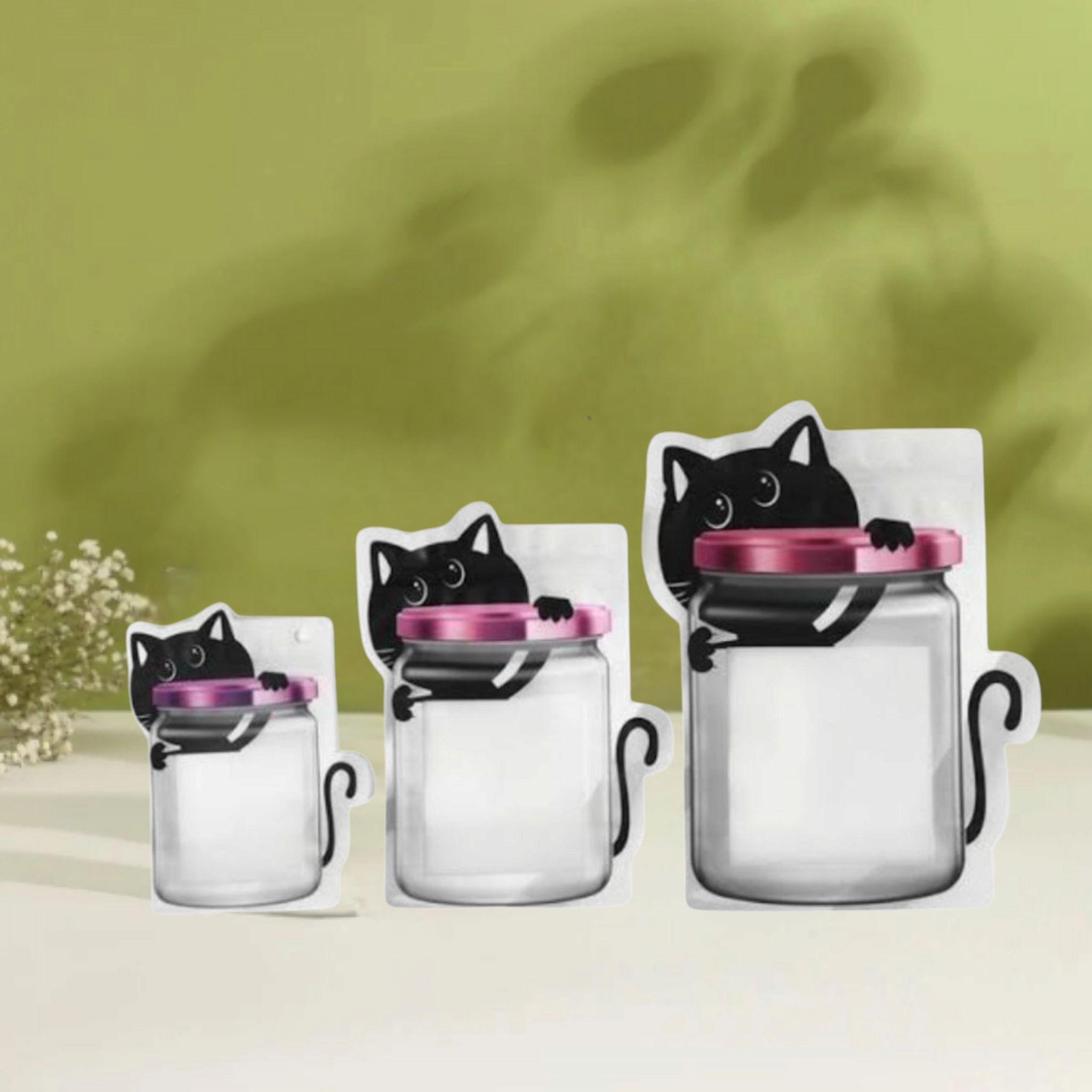 Food Saver Zip Lock Pouch Bag 18.6x13cm Stand-Up Mason Jar Shaped Resealable Storage Packaging 1pc